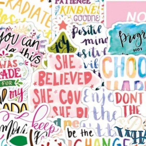 50 Stickers | Choose Happy | Gloss Finish | Brand New - Picture 4 of 9